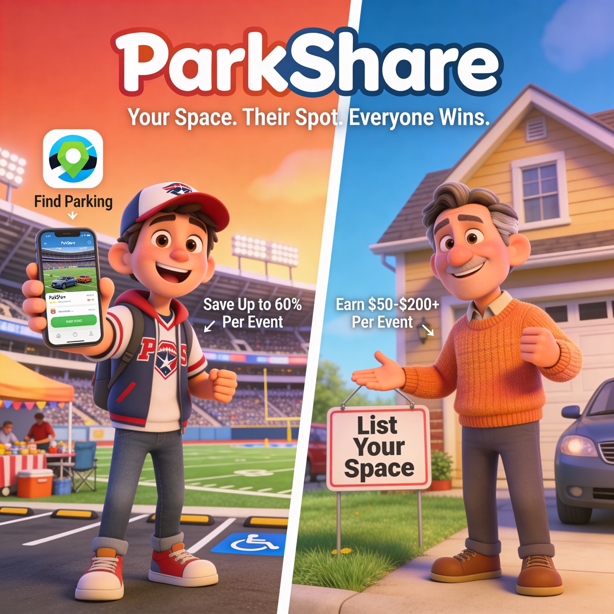 ParkShare - Find Parking and List Your Space